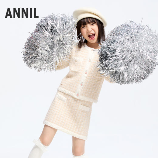 女童小香风毛衣套装冬季新款安奈儿童装实体店同款AG444632 商品图0