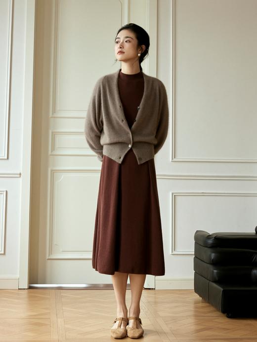 自带柔肤滤镜浣熊绒开衫FCE3WSC186 商品图6