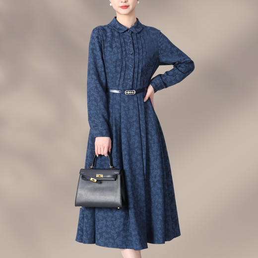 HWW轻奢设计师女装连衣裙初秋新款修身时尚连衣裙DHZFF403091 商品图6