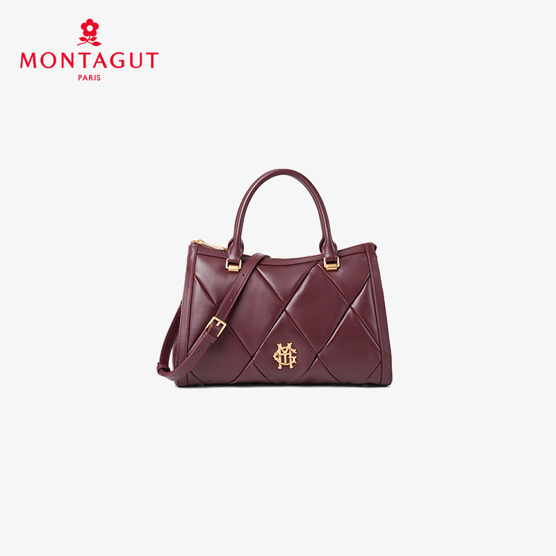 法国梦特娇轻奢羊皮时尚手提新款高级斜挎包吉祥杀手包