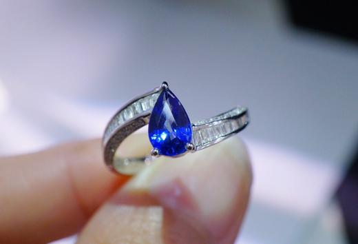 1.1ct 蓝宝石 戒指 商品图5