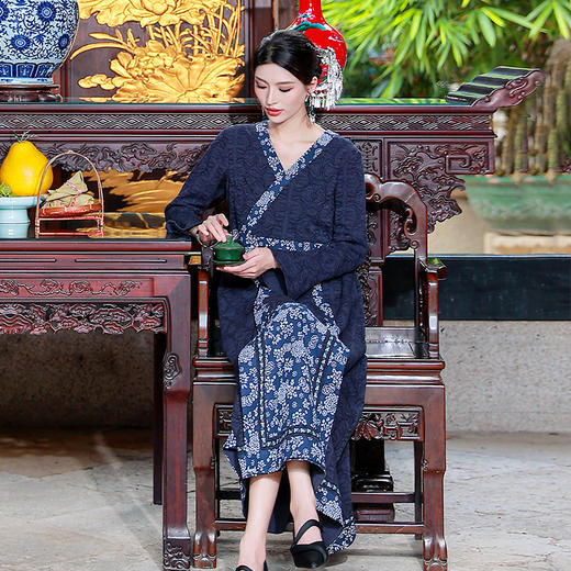 【中式风】花间酒长袖改良马面连衣裙 | 现货加急发 商品图5