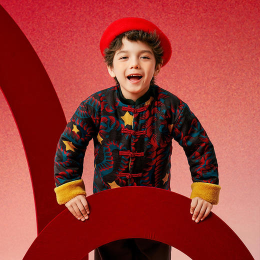 【开团】年衣 蛇年生肖儿童唐装外套 宝宝冬装演出服国风中式男女童生肖上衣棉服下单送独占鳌头拼图童装 商品图3