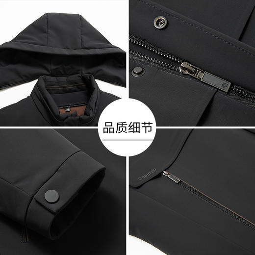 【可拆卸内胆】【新款DKP】大依优型大码连帽可拆卸帽棉衣夹克棉服休闲胖子大码男休闲宽松加肥加大上衣冬季外套 商品图2