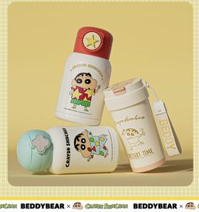 【品牌直发】【蜡笔小新联名系列】 运动杯保温杯 塑料杯冷萃杯双饮杯咖啡随手杯