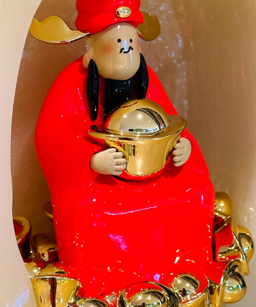 禁止悲伤 闷声发财 小众创意礼品潮流艺术品雕塑财神桌面摆件男女礼物 商品图5