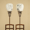 二十世纪 红木升降式灯架（一对） 商品缩略图1