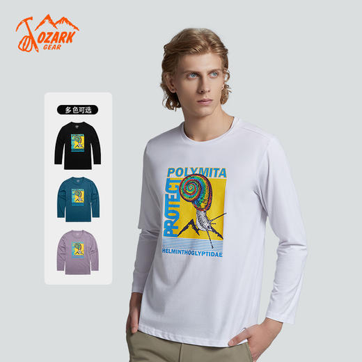 【限时秒杀】OZARK奥索卡秋季新款男户外环保长袖T恤长袖运动衫359530 商品图3