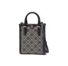 TORY BURCH 汤丽柏琦 T Monogram 经典老花满印 织物拼皮革 琴谱包托特包购物袋手提单肩斜挎包 迷你 男女同款 海军蓝（CB）） 商品缩略图2