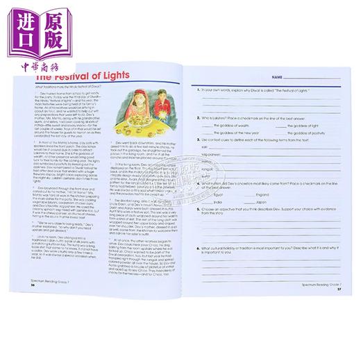 【中商原版】光谱练习册 阅读系列 6年级 Carson Dellosa Spectrum Reading Grade 6 美国CarsonDellosa 英文原版进口教辅 商品图2