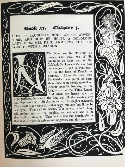 限量1500套！1893-94年 马洛礼《亚瑟王之死》（全2卷） 比亚兹莱数十幅经典插图 布面精装16开 商品图11