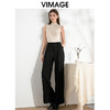 VIMAGE纬漫纪气质小立领无袖修身百搭纯色针织背心秋季新款VC2401308 商品缩略图0
