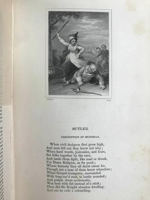 约19世纪中早期 诗人之书 40幅钢版画插图 全真皮精装大32开 商品图5