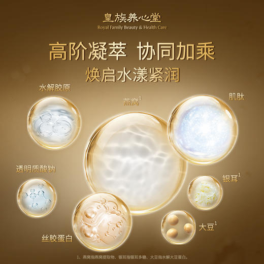皇族养心堂燕窝丝蛋白面膜专利膜体保湿舒缓焕亮通透精华液超多 商品图1