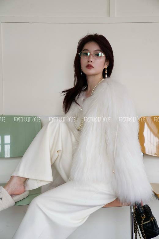 【门店同款】ENJOY冬季”福“贵云朵慕斯皮草外套 159874375 商品图3