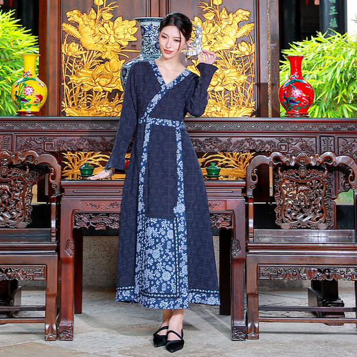 【中式风】花间酒长袖改良马面连衣裙 | 现货加急发 商品图4