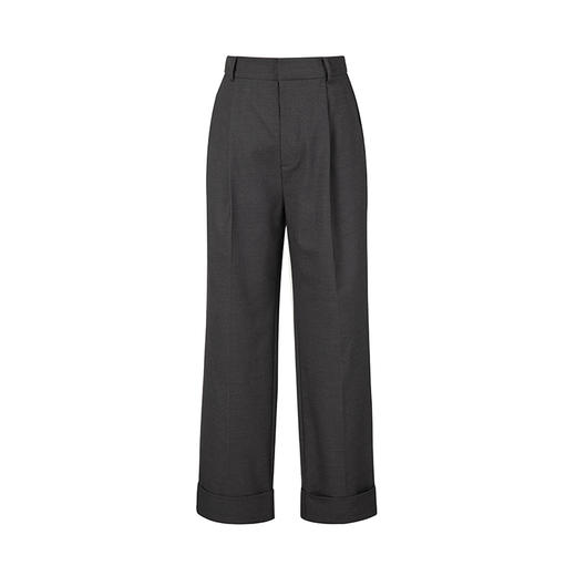 （小眠专属）HeyDress法式休闲直筒裤女秋冬宽松高腰显瘦通勤百搭阔腿西裤裤子 商品图4