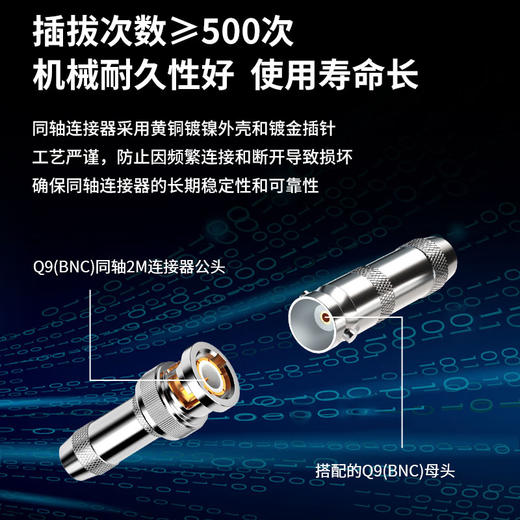 爆款★热销@【2M 两兆头】L9-J-2-1 射频同轴连接器 BNC-2-1 两兆头2M 纯铜触点CC4 C3L9插头BNC插头CC4-2-1 两兆头 2M头 2兆头 2兆线SYV75-2-1*8 商品图10