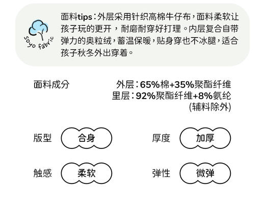 【秋冬爆款必买】soyo舍予良仓加绒牛仔裤 商品图6