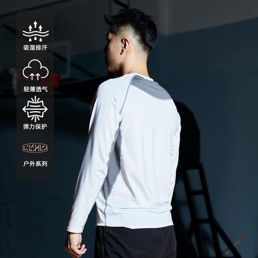 LUSHISILUSHISI高弹训练服前山主题打底长袖透气健身运动跑步T恤 商品图1