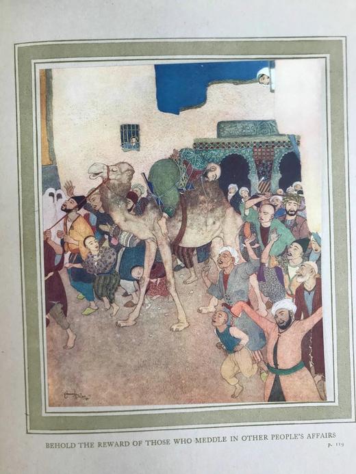 约20世纪早期 杜拉克法国红十字会童话图书 20幅彩色手工贴图 布面精装16开 商品图7