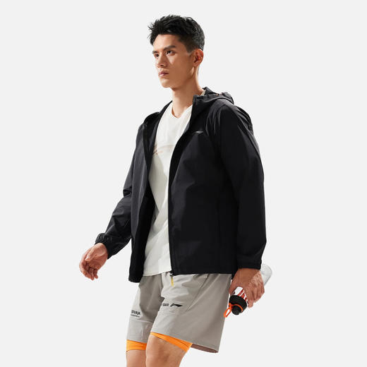 李宁运动风衣男2024新款健身训练跑步防风宽松夹克外套上衣AFDU093 商品图1