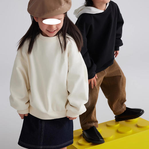 裁缝学苑TQ127立体小翅膀圆领套头春秋童装卫衣纸样儿童上衣打板 商品图3