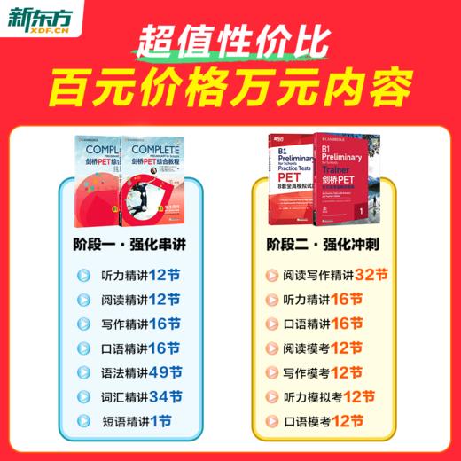 【新东方】剑桥官方授权PET备考通关（剑桥考官+原版教材+新东方甄选中外名师） 商品图6