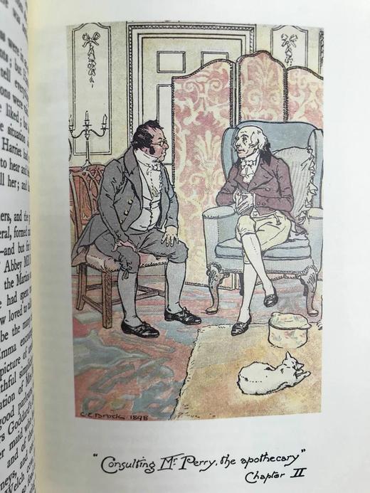 简·奥斯汀《爱玛》 布洛克兄弟12幅彩色插图 豪华皮装大32开 商品图5