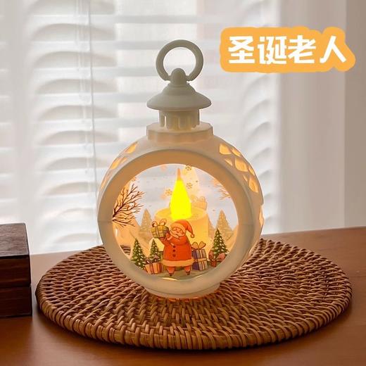【圣诞节装饰】复古手提LED小夜灯 家用桌面氛围感场景布置小油灯摆件 商品图5