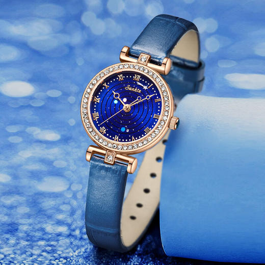 SUNKTA 轻奢英伦风简约镶钻石英表ST6714 商品图4