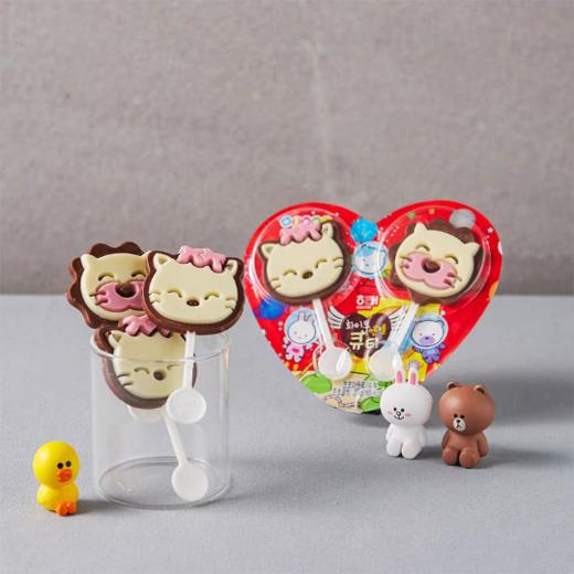 2支装   27g 海太爱心猫巧克力  卡通小零食 休闲食品 商品图2