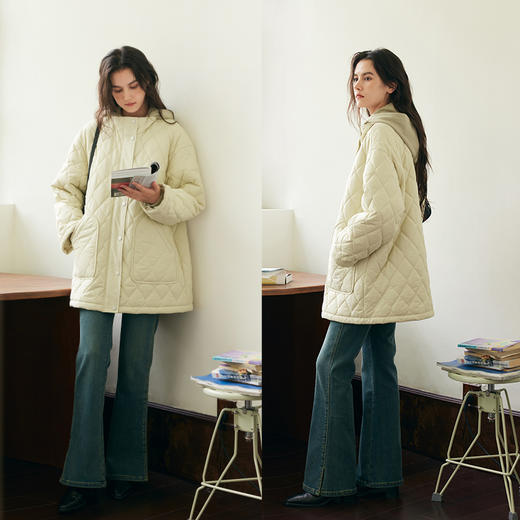 （合作款）HeyDress立领绗棉棉服 商品图3