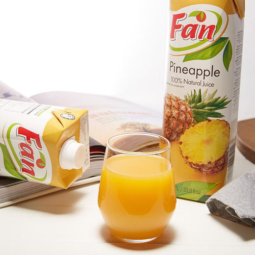 纯果芬果汁1L*4（橙汁+苹果汁+菠萝汁+葡萄汁4种口味） 商品图2