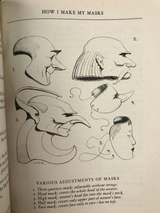 1944年 面具图集 数百幅插图 布面精装16开 商品图14