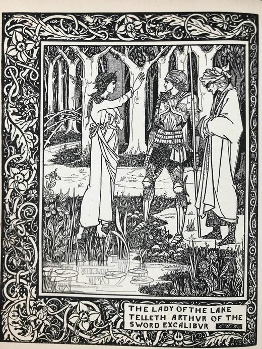 限量1500套！1893-94年 马洛礼《亚瑟王之死》（全2卷） 比亚兹莱数十幅经典插图 布面精装16开 商品图5