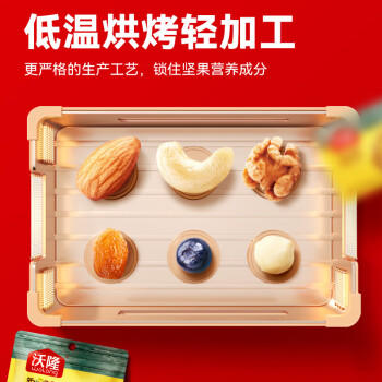 沃隆每日坚果175g/7袋小零食核桃仁腰果混合干果儿童零食 商品图2