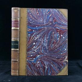 约19世纪后期 狄更斯《小多丽特》 58幅插图 真皮精装16开