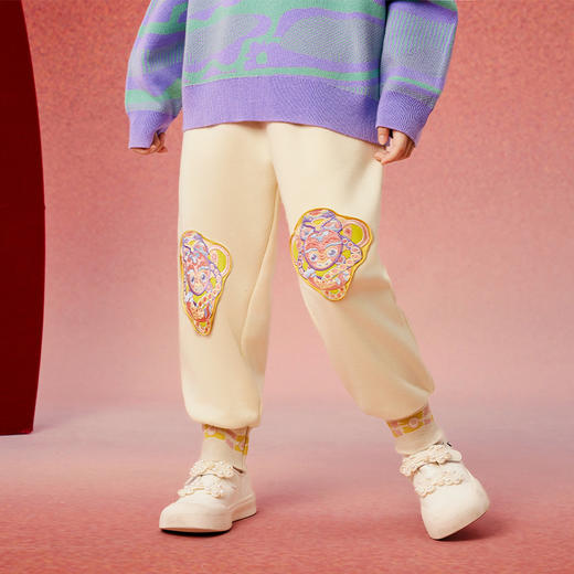 【开团】年衣 国风加绒卫裤 秋冬新款男童女童运动裤儿童灯笼裤生肖年服裤子 商品图1