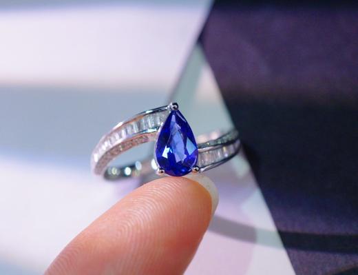 1.1ct 蓝宝石 戒指 商品图4