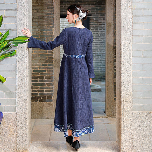 【中式风】花间酒长袖改良马面连衣裙 | 现货加急发 商品图7