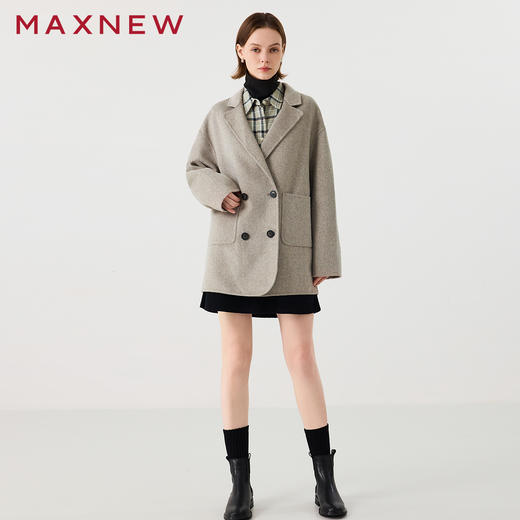 【大衣】西装式双面呢大衣1N4223502 商品图4