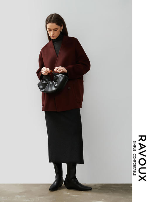 264269920流苏围巾中长款大衣 商品图3