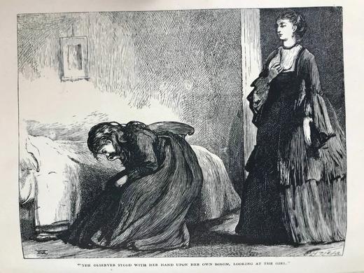 约19世纪后期 狄更斯《小多丽特》 58幅插图 真皮精装16开 商品图2