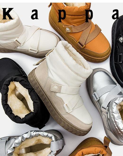 卡帕男女童高帮加绒加棉雪地靴2024冬季新款轻便保暖耐磨休闲鞋KAZD1234113 商品图5