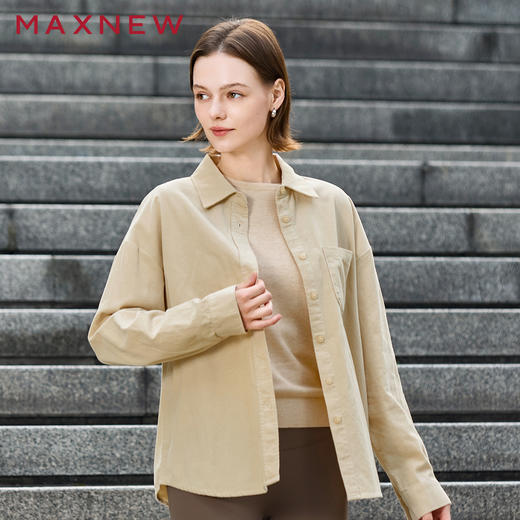 【衬衫】灯芯绒长袖衬衫1N4222301 商品图1