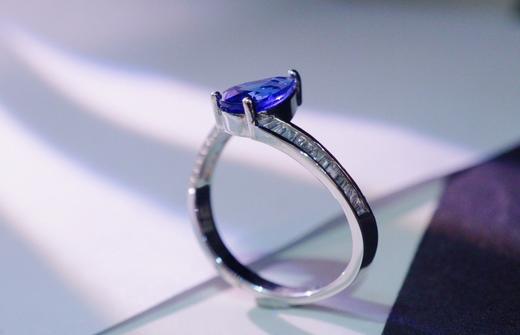 1.1ct 蓝宝石 戒指 商品图2