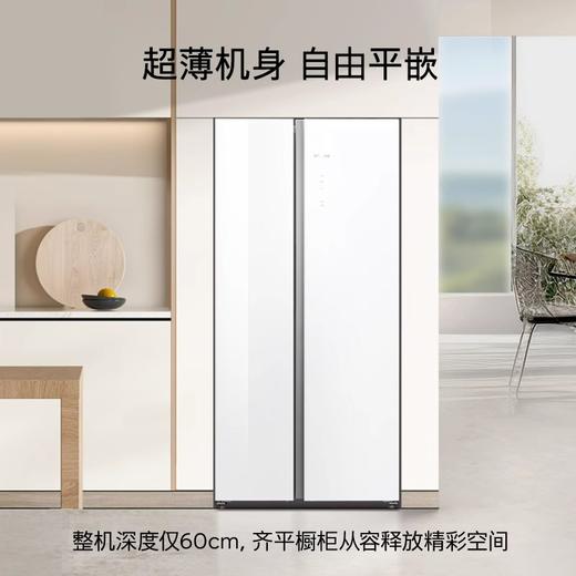 西门子（SIEMENS）【60cm超薄平嵌玻璃门】512升对开门变频无界电冰箱家用双开门大容量 抗菌净味 变温储鲜室 KA92EA220C 商品图3