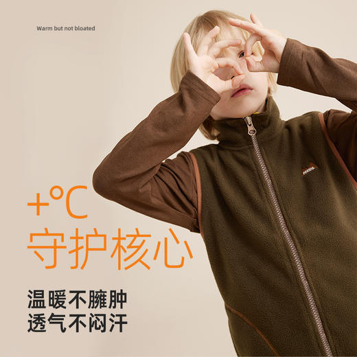【轻暖摇粒绒 好看与温暖兼具】儿童绣花摇粒绒马甲PDMJ2301-PDMJ2404 商品图2
