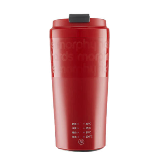 摩飞 便携烧水奶泡杯MR6062红色 商品图0